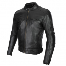 SECA Leather jacket BONNEVILLE PERFORATED black 54